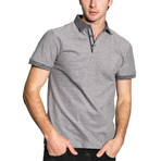 Business Casual Knit S/S Polo Shirt // Grey (S)
