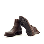 Octavian Buckle Boot // Painted Calf Dark Brown (Euro: 41.5)