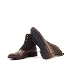 Balmoral Boot // Polished Calf Dark Brown + Lux Suede Dark Brown (Euro: 42)