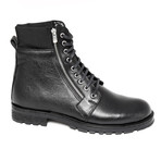 Zip-Up Combat Boots // Black (Euro: 43)