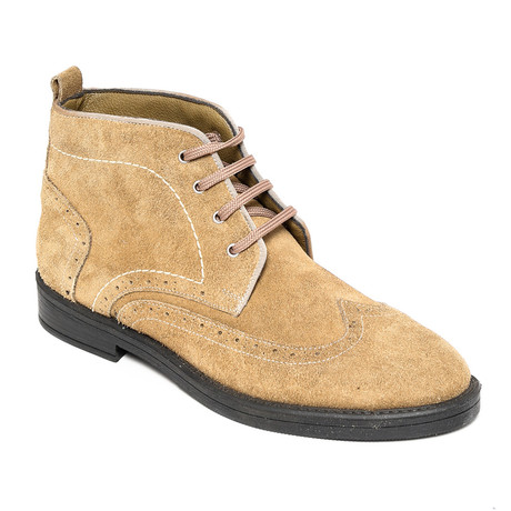 Ankle Lace Up Boot // Beige (Euro: 39)