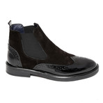 Ankle Slip-On Boot // Black + Black Trim (Euro: 39)