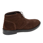 Ankle Lace-Up Boot // Brown + Black Trim (Euro: 40)