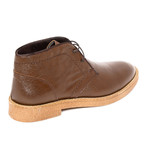 Ankle Lace-Up Boot // Brown + Tan Trim (Euro: 41)