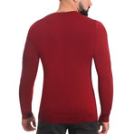 V-Neck Sweater // Bordeaux (XS)