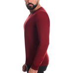 V-Neck Sweater // Bordeaux (M)