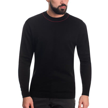 Wool Sweater + Line Design // Black (XS)
