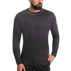 Wool Sweater + Line Design // Dark Gray (L)