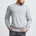 V-Neck Wool Sweater // Light Gray (XL)