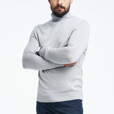 Wool Essential Polo Neck // Light Gray (XS)
