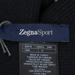 Zegna Sport // Wool Scarf // Black