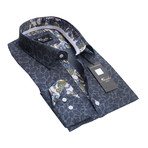 Amedeo Exclusive // Reversible Cuff Button-Down Shirt // Black + Multicolor Paisley (3XL)
