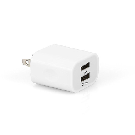 Dual USB Wall Charger // White