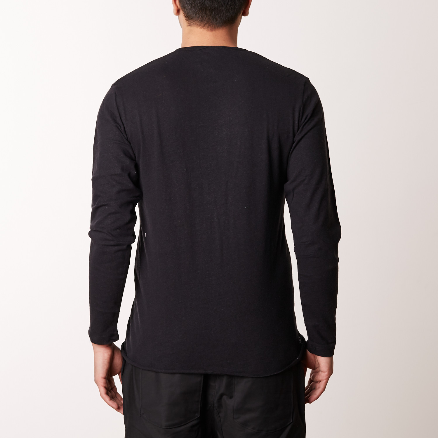 Stret Cotton + Tencel Blend Tee // Black (XS) - Chapter - Touch of Modern
