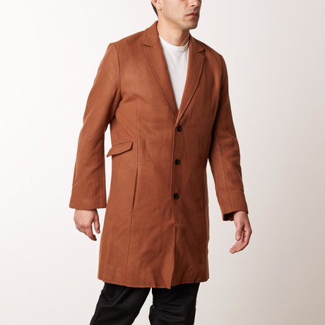 Pom Wool + Cashmere Blend Coat // Tan (XS)