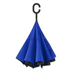 Reversible Umbrella // Manual Opening +Windproof // Blue
