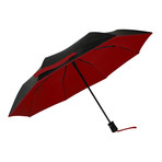 Folding Umbrella + UV Protection // Black + Red