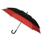Long Umbrella + Innovative Frame // Red + Black