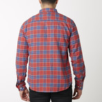 Natural Blue // Button Down Long Sleeve // Red (L)