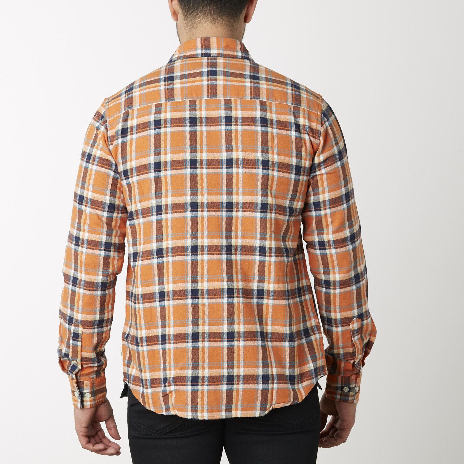 Visitor // Japanese Stripe Shirt Jacket // Orange (XL) - Visitor ...