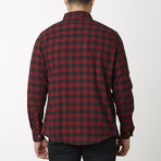 Visitor // Check Button Down Flannel // Red + Black Check (2XL)