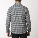 Visitor // Long Sleeve Button Down Flannel // Small Black Check (S)
