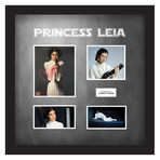 Signed + Framed Collage // Princess Leia
