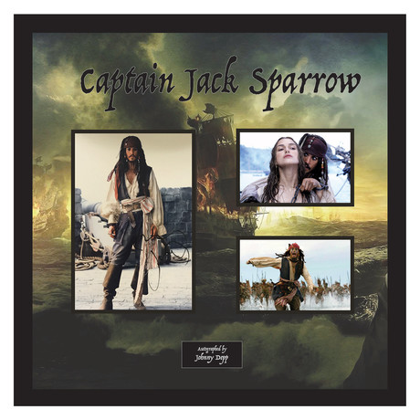 Signed + Framed Collage // Jack Sparrow