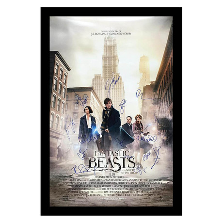 Signed + Framed Poster // Fantastic Beasts and Where to Find Them