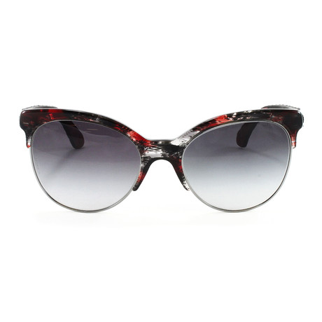 CH5342 Sunglasses // Red + Black