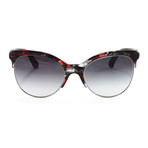 CH5342 Sunglasses // Red + Black