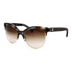 CH5342 Sunglasses // Brown + Black Denim