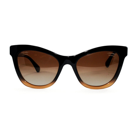 CH5350 Sunglasses // Black Gradient + Brown Polarized