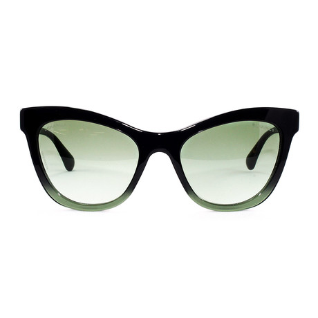 CH5350 Sunglasses // Black Gradient + Green