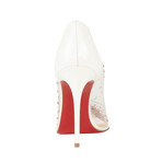Louboutin // Women's Degrastrass Pvc 100 mm Heels // White (Euro: 36)