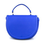 Leather Panettone Calf Ranch Messenger Bag // Blue