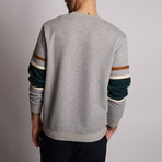 Travel Quilted Sweater W/ Panel Sleeve // Grey Marl (S)
