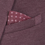 Pope Button Blazer Jacket // Bordeaux (XL)