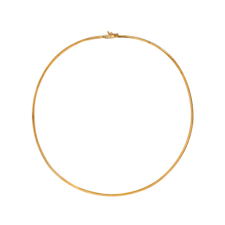Bucherer 18k Rose Gold Necklace // Circumference: 16"