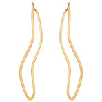 Bucherer 18k Rose Gold Large Hoop Earrings