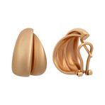 Bucherer 18k Rose Gold Huggie Earrings