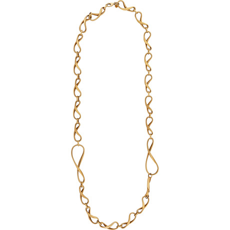 Bucherer 18k Yellow Gold Twisted Link Necklace