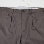 Brunello Cucinelli // Cotton Pleated Casual Pants // Brown (54)