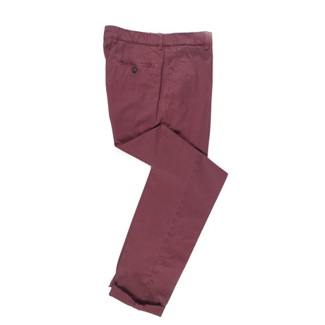Cotton Casual Pants // Mahogany Red (44)