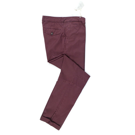 Brunello Cucinelli // Cotton Casual Pants // Burgundy Red (Euro: 46)