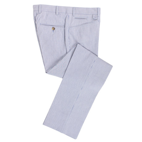 Pal Zileri Concept // Pinstripe Cotton Blend Dress Pants // Blue (Euro: 46)