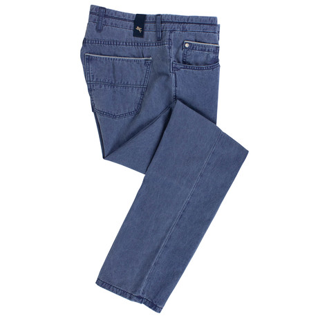 Pal Zileri Concept // Faded Denim Cotton Jeans // Blue (Euro: 46)