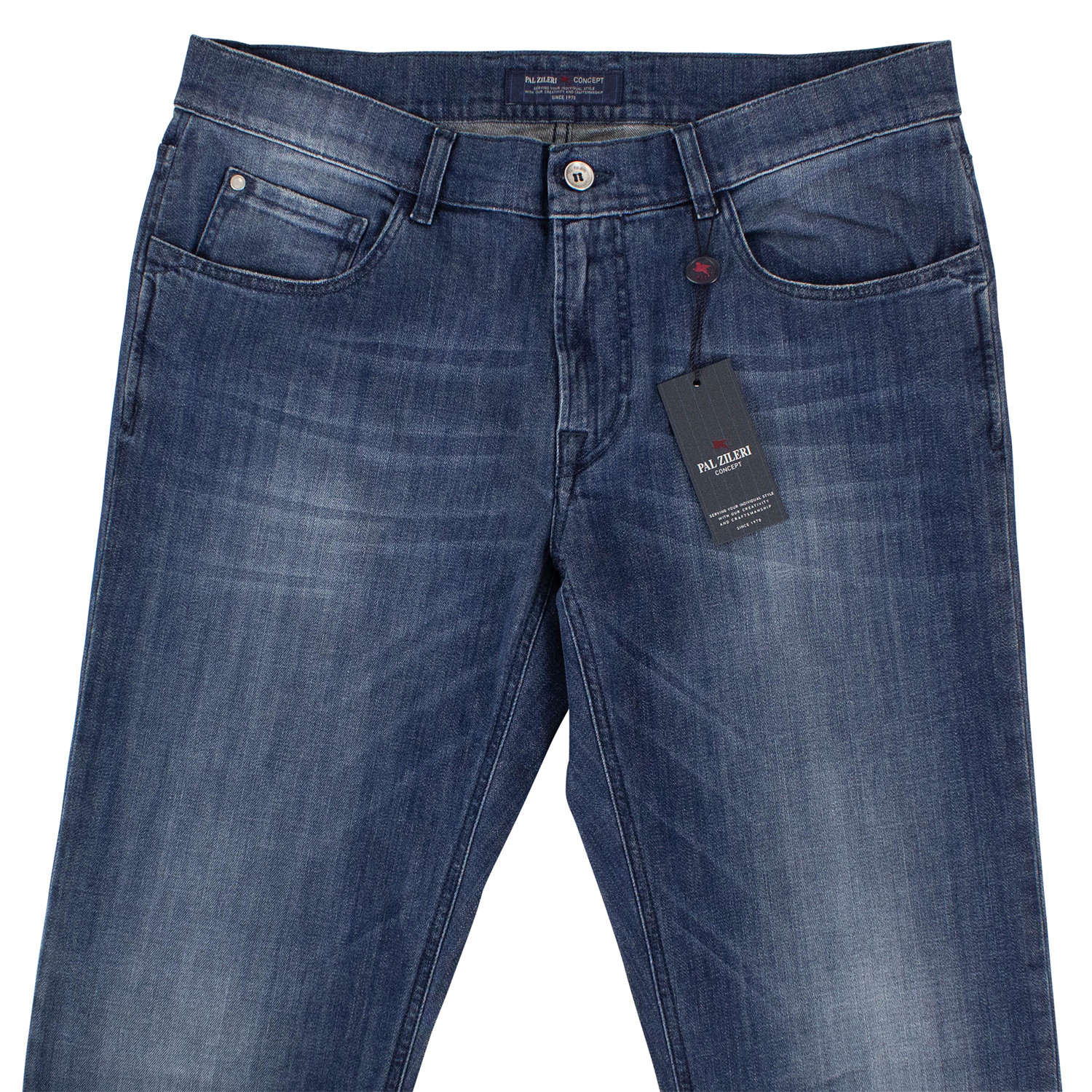 Pal Zileri Concept // Faded Denim Cotton Blend Jeans // Blue (Euro: 46 ...