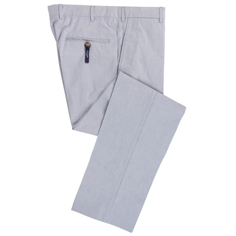 Pal Zileri Concept // Pinstripe Cotton Dress Pants // Blue (Euro: 46)