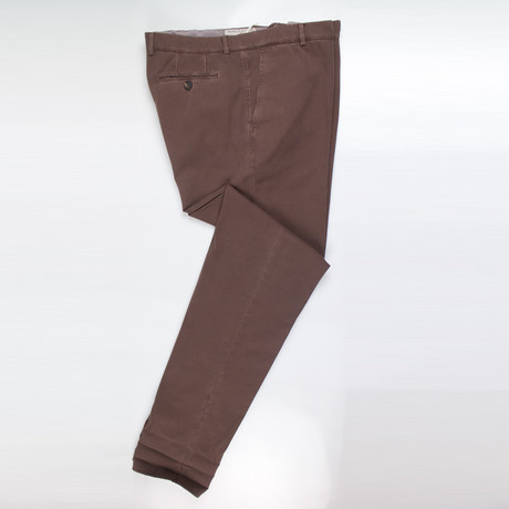 Brunello Cucinelli // Cotton Casual Pants // Chesnut Brown (Euro: 46)